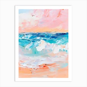 Sunset At The Beach 4 Art Print