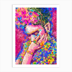 FRIDA THINKING 1 Art Print