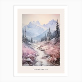 Dreamy Winter National Park Poster  Tatra National Park Poland 3 Art Print