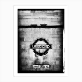 Charing Cross Underground Art Print