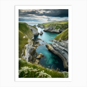 Cliffs Of Cornwall Art Print