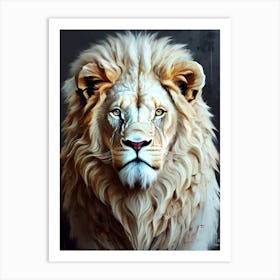 Lion art 56 Art Print