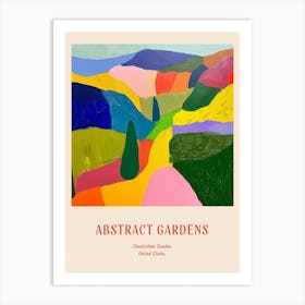 Colourful Gardens Chanticleer Garden Usa 1 Red Poster Art Print