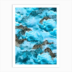 Blue Clouds In The Sky Art Print