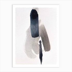 Aquarelle Meets Pencil Strokes Art Print