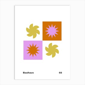 Geometric Bauhaus Poster 68 Art Print