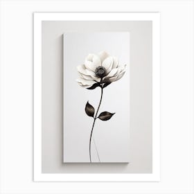 Black And White Flower Art Print