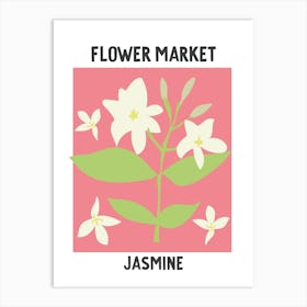 Flower Market Poster Jasmine Art Print