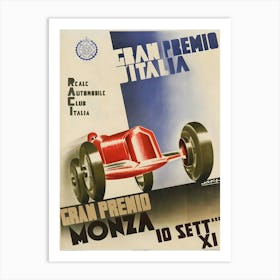 Gran Premio Italy Art Print