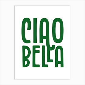 Italian Ciao Bella Poster, Amalfi Coast Vespa Art, La Dolce Vita Wall Decor Print Art Print