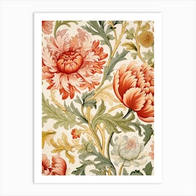 Floral Wallpaper 87 Art Print