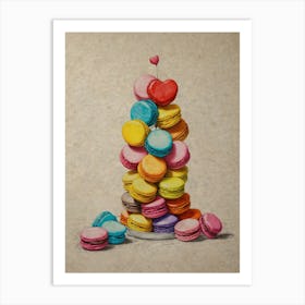 Macarons Art Print