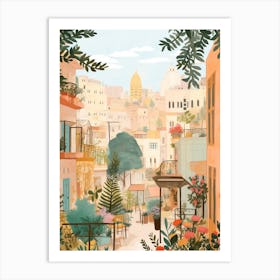 Beirut Lebanon 1 Illustration Art Print