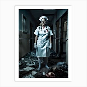 Trouble Sleeping In The Hospital-Call The Night Nurse - Reimagined 12 Art Print