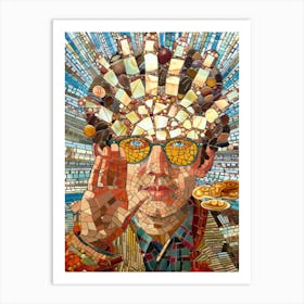 Mosaic Man 2 Art Print