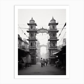 Ahmedabad, India, Black And White Old Photo 3 Art Print