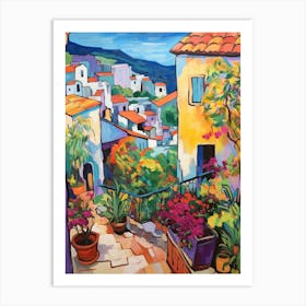 Taormina Italy 3 Fauvist Painting Art Print