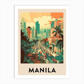 Manila 3 Vintage Travel Poster Art Print