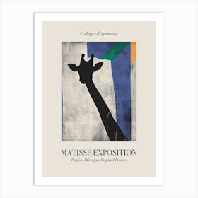 Giraffe 6 Matisse Inspired Exposition Animals Poster Art Print