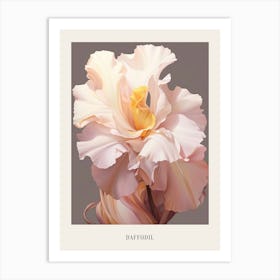 Floral Illustration Daffodil 3 Poster Art Print