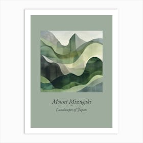 Landscapes Of Japan Mount Mizugaki Art Print