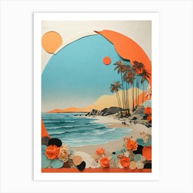 California Beach Art Print