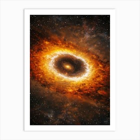 Black Hole In Space Art Print