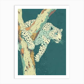 Leopard In The Tree Art Print