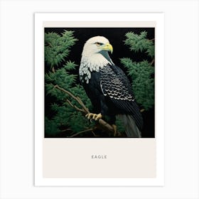 Ohara Koson Inspired Bird Painting Eagle 1 Poster Art Print