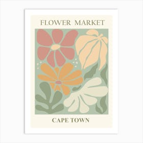 Flower Market Cape Town Art Print