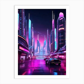 Futuristic City Art Print