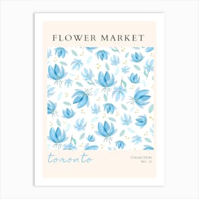 Flower Market Toronto Art Print