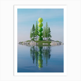 Geome Tree Art Print