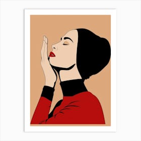 Islamic Woman Praying Art Print