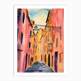 Parma, Italy Watercolour Streets 3 Art Print