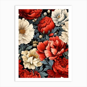 Floral Tile 1 Art Print