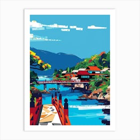 Nikko Japan 5 Colourful Illustration Art Print