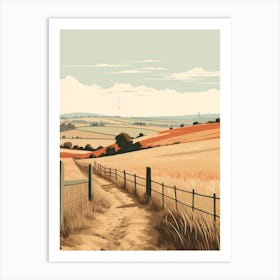 The Ridgeway England 1 Hiking Trail Landscape Art Print