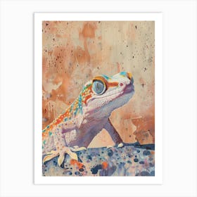 Gecko Pastel Watercolour 2 Póster