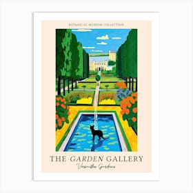 The Garden Gallery, Versailles Gardens France, Cats Pop Art Style 1  Art Print