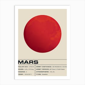 Mars Light Art Print