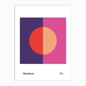 Geometric Bauhaus Poster 34 Art Print