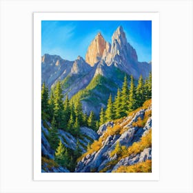 Rocky Mountain Range Art Print