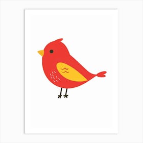 Red Bird Art Print