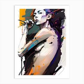 Abstract FemalePainting Art Print