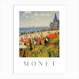 Monet At The Beach Art Print