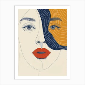 Face Of A Woman 93 Art Print