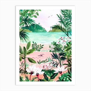 Seaside Meadow Art Print