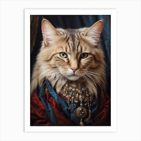 Regal Cat Art Print