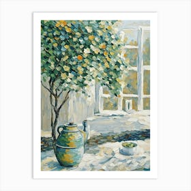 Teapot In The Window Art Print